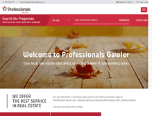 Tablet Screenshot of gawlerprofessionals.com.au